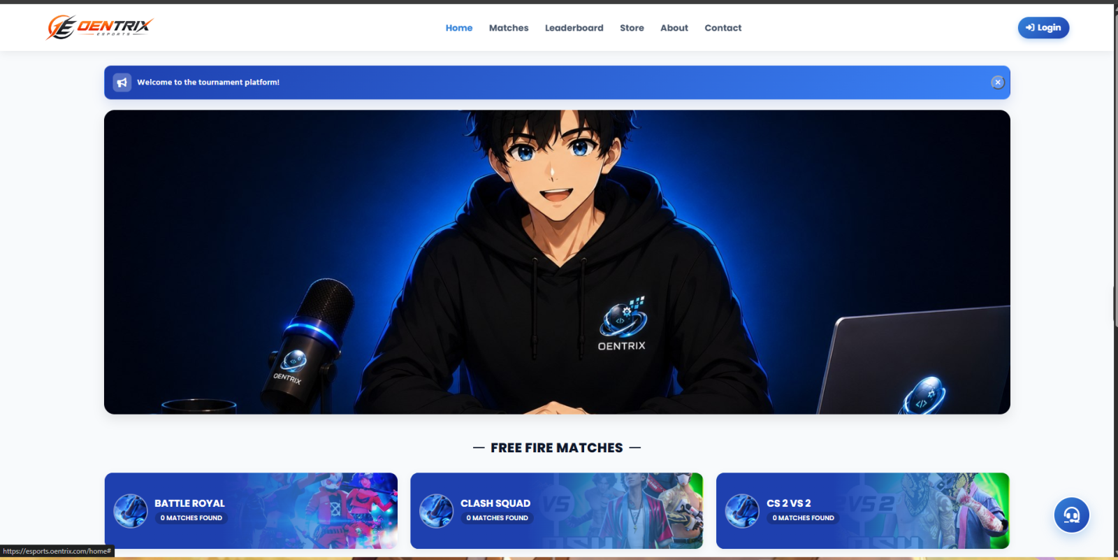 Oentrix Esports service — Your Company